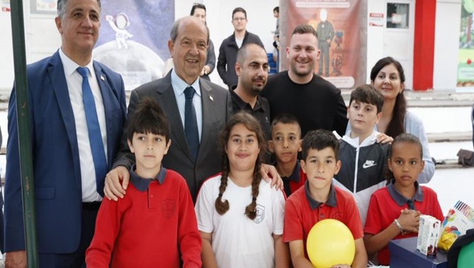 Cumhurbaşkanı Ersin Tatar, Geleceğin Mucitleri Bilim Şenliği’ne katıldı