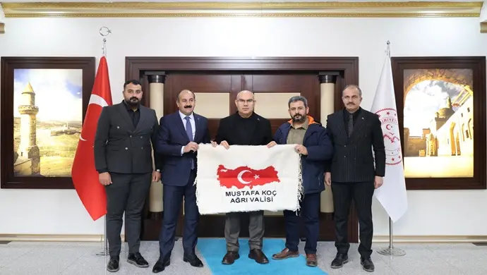 TÜRKYED GENEL MERKEZ GENEL SEKRETERİ MEHMET NURİ SAMANCI `DAN AĞRI VALİSİ MUSTAFA KOÇ’A ZİYARET