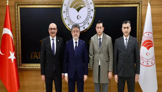 TÜDKİYEB GENEL BAŞKANI TURAN SALDİRİCİER VE BAŞKAN HASAN EYYÜPOĞLU`NDAN BAKAN İBRAHİM YUMAKLI’YA ZİYARET